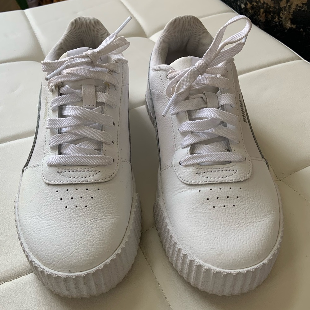 Puma, carina, leather low tops sneakers
